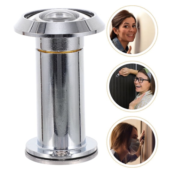 STOBOK Zinc Alloy Door Viewer 220-Degree Clear Glass Lens for Home Safety and Privacy