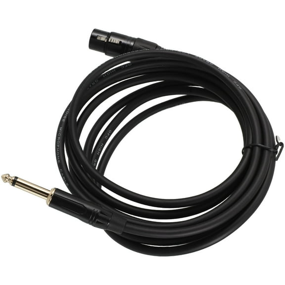 STOBOK XLR Cord Audio Transmission Black Copper Microphone Connection for Professional Users 1Pack