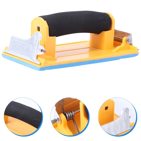 STOBOK Wet and Dry Sandpaper Holder with Anti Slip Pad for Contoured and Flat Surface Grinding