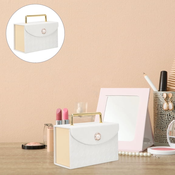STOBOK Wedding Mini Box Reusable Storage White Paper Present Box for Valentine's Day and Shower Events 1Pack