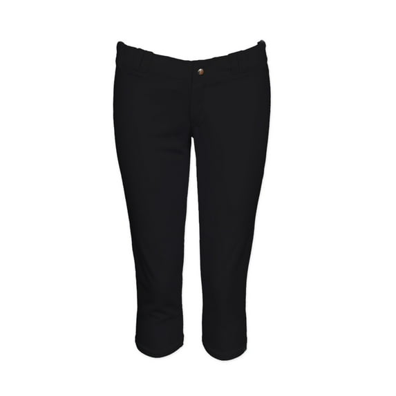 STOCK LOW-RISE WOMENS KNICKERS WITH BELT LOOPS, Black, XL (2645L-01-XL)