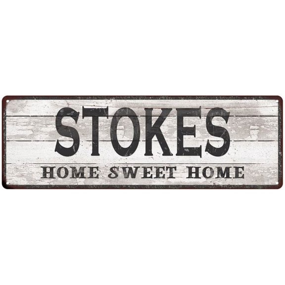 STOKES Home Sweet Home Country Look 6x18 Metal Sign 106180045505