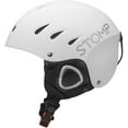 thumbnail image 1 of STOMP Ski & Snowboarding Snow Sports Helmet With Build-In Pocket in Ear Pads For Wireless Drop-In Headphone (Matte White, X-Large), 1 of 5