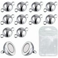 thumbnail image 1 of STONCEL 20 Packs Jewelry Magnetic Clasp Converter for Necklace Bracelet Jewelry Making, Magnetic Findings (Silver 8mm), 1 of 10