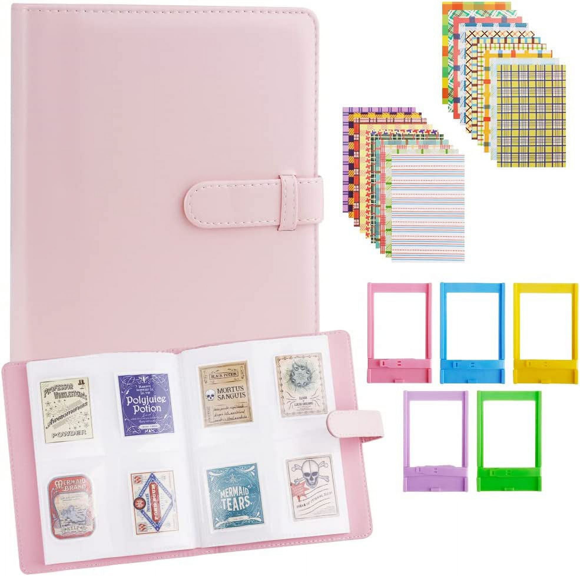 Scrapbooking Photo Album for Kids, Custome Gift for Kids, Photo Album With  Sleeve Pockets and Design Cards, Instax Mini Photos 