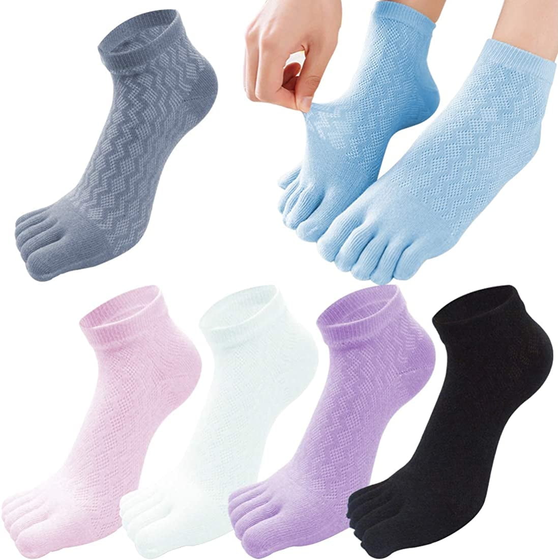 Five Finger Toe Socks Men Breathable Cotton No Sho... – Grandado