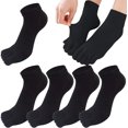 thumbnail image 1 of STONCEL Women's 5-Pack Cotton Low-Cut Ankle Socks, Soft & Breathable, 1 of 7