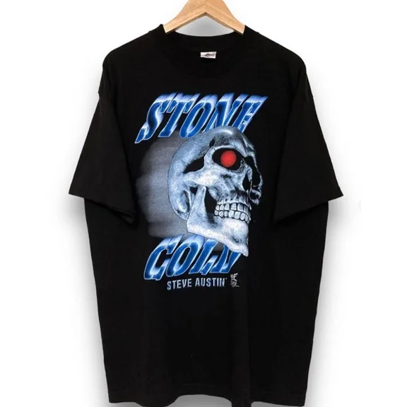 STONE COLD 💀 1998s Merch Unisex T-Shirt Reprint Size S-4XL