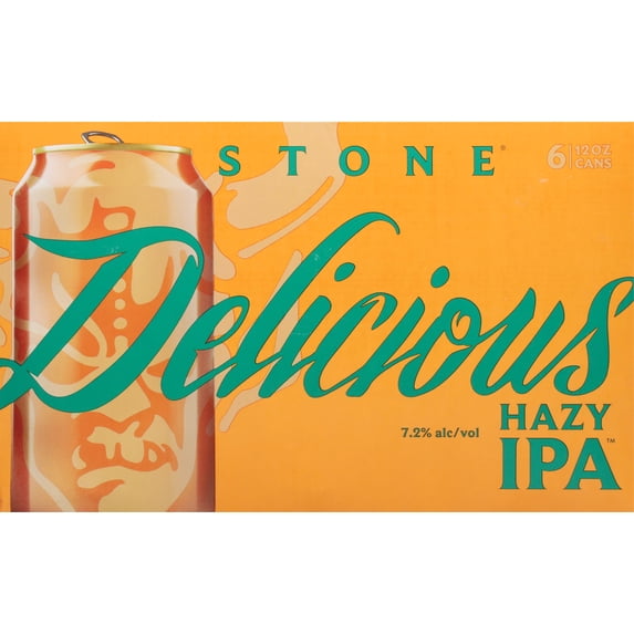 STONE DELICIOUS HAZY IPA BEER 6 - 12 FL OZ CANS