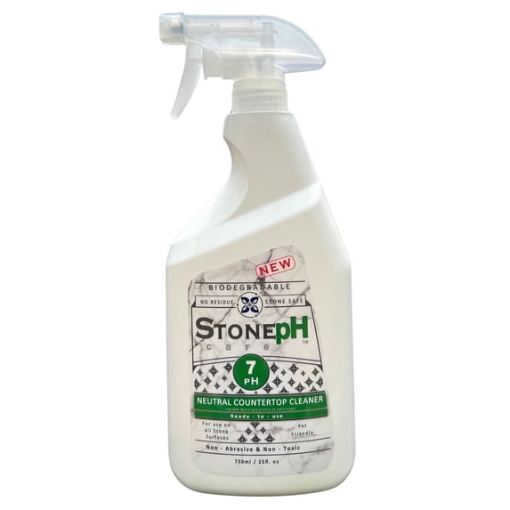 StonePH pH Neutral Countertop Cleaner for Marble, Granite, Quartz & Travertine – Stone Safe Daily Cleaner, 25 fl oz $