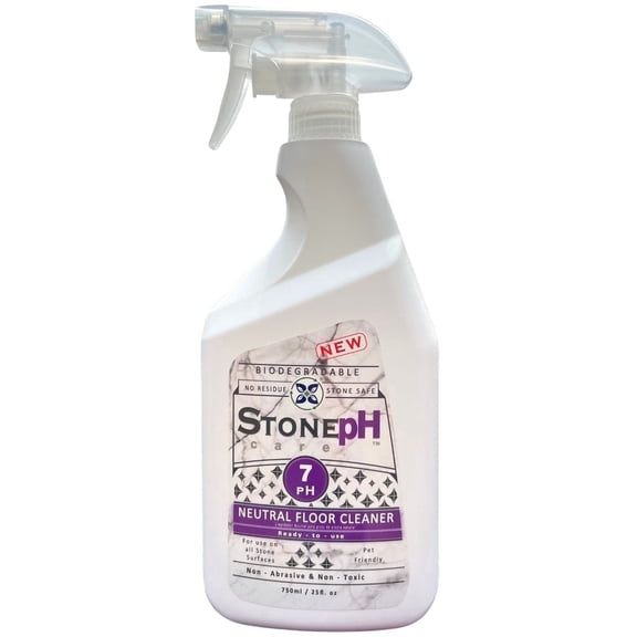 StonePH pH Neutral Marble Floor Cleaner for Granite, Travertine, Limestone, Tile & Sealed Natural Stone Floors No Residue 25 fl oz