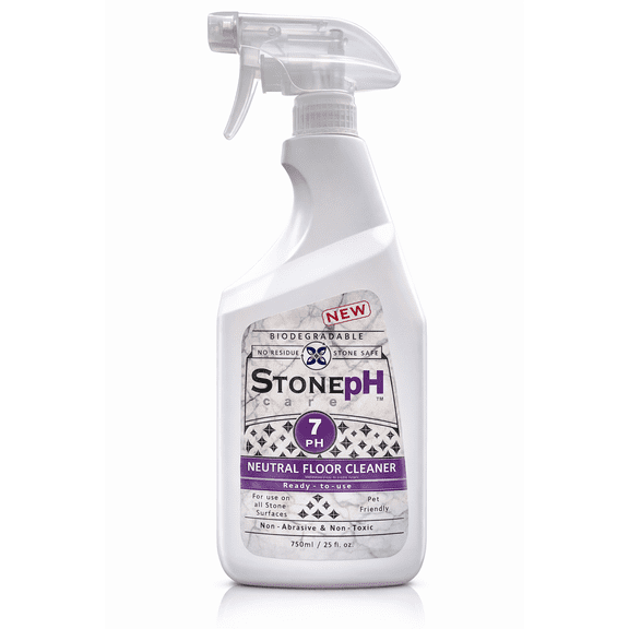 StonePH pH Neutral Marble Floor Cleaner for Granite, Travertine, Limestone, Tile & Sealed Natural Stone Floors – No Residue – 25 fl oz