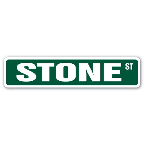 STONE Street Sign Childrens Name Room Sign | Indoor/Outdoor |  18" Wide