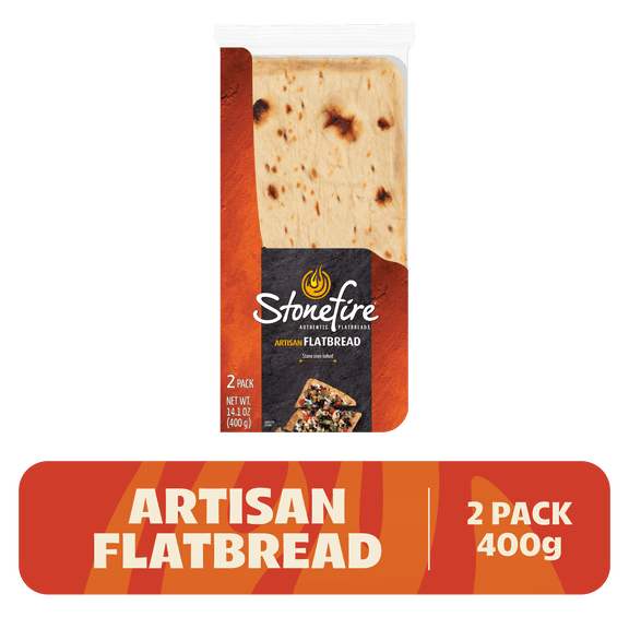 Stonefire Artisan Flatbread Pizza Crust, 14.1 oz, 2-Pack