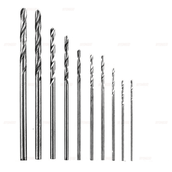 STONEGO 10PCS/25PCS/50PCS Cobalt Drill Bit Set Straight Shank Twist Drill Bits for Precision Metal and Woodworking Projects, High Durability and Sharpness