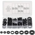 thumbnail image 1 of STONEGO 180Pcs/Set Rubber Ring Set - O-Rings in Various Sizes (1/4", 5/16", 3/8", 7/16", 1/2", 5/8", 7/8", 1") - Durable Rubber Hole Rings for Sealing and Gaskets, 1 of 7