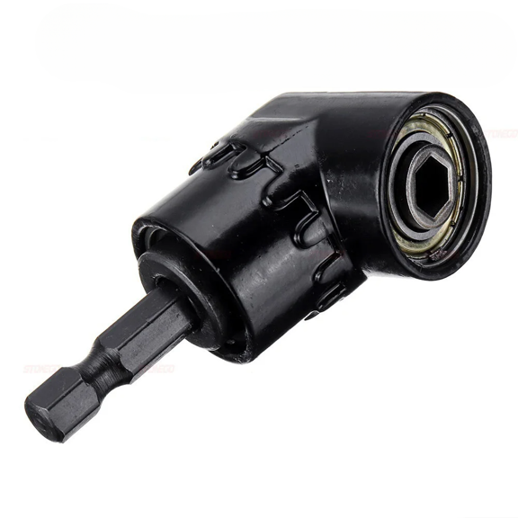 STONEGO 1PC 105-Degree Angle Extension Screwdriver Socket Holder Adapter - Right Angle Drill Attachment for Tight Spaces, Compatible with Screwdriver Bits and Power Drills