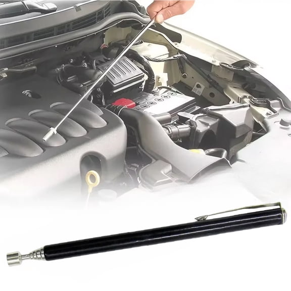STONEGO 1PC/2PCS Mini Portable Retractable Magnet Pen - Convenient Tool for Picking Up Nuts and Bolts - Extendable Pick-Up Rod for Easy Retrieval