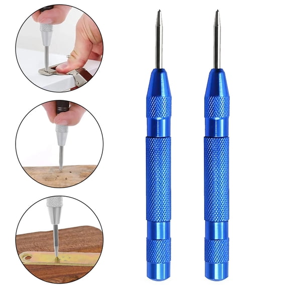STONEGO 1PC/2PCS Multi-function Automatic Center Punch - Metal Positioning Hole Tool for Precision Drilling - Ideal for Window Installations and DIY Projects - Convenient and Practical