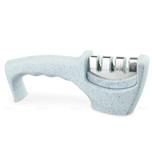 STONEGO 1PC 3-in-1 Professional Knife Sharpener - Kitchen Whetstone with Tungsten, Diamond, and Ceramic; Versatile Sharpener for Precision Grinding and Maintenance