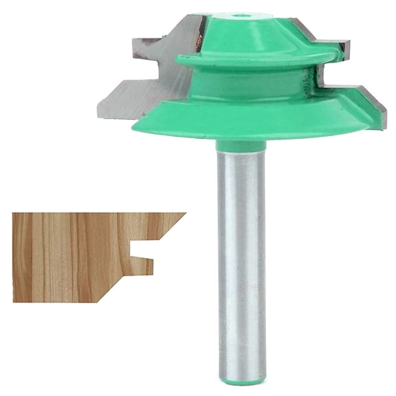 STONEGO 1PC/3PCS 1/4" Shank 45 Degree Bevel Cutter - Precision Drill Bit for Woodworking; Combined Cutter, Line Cutter, and Angular Cutter for Accurate Angled Cuts