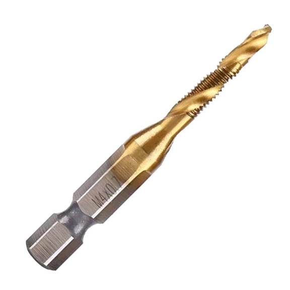 STONEGO 1PC/6PCS Tapping Drill Set - HSS4341 High Speed Steel, Woodworking Metric Combination Thread Tapping Drill for Precision Tapping in Metal, Wood and Plastic