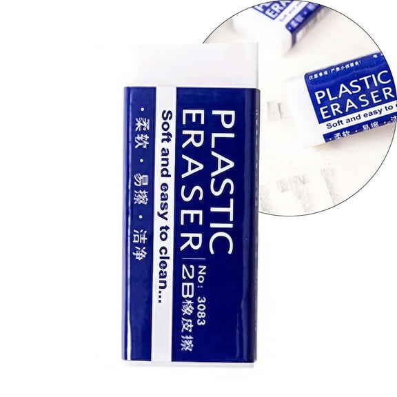 STONEGO 1PC Eraser - High-Performance 2B Eraser for Clean Erasing Without Marks, Ideal for Learning, Painting, and Office Use, Essential Stationery Tool