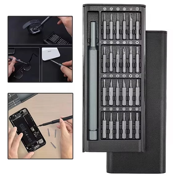 STONEGO 1Set 25-in-1 Mini Precision Screwdriver Set - Magnetic Electronic Torx Repair Kit for Cell Phones, Cameras, Watches, and Computers - Portable and Durable Tool Kit for DIY and Professional Use