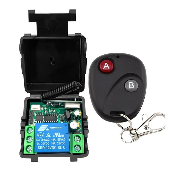 STONEGO 1Set/2Set 12V Single-Channel Wireless Remote Switch - Versatile Control for Access Systems, LED Lighting, Electric Locks, Garage Doors, and Home Automation
