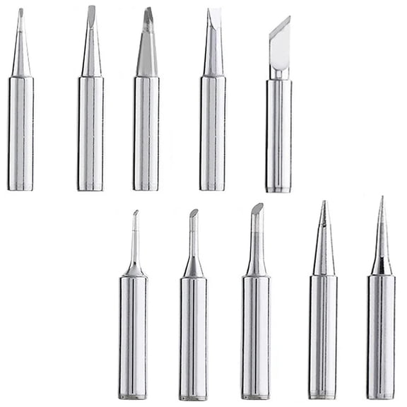 STONEGO 5PCS/10PCS Soldering Tip Set - Replacement Tips for DIY Electric Iron, Ideal for Soldering and Repair Work; High-Quality Tips for Precision and Durability