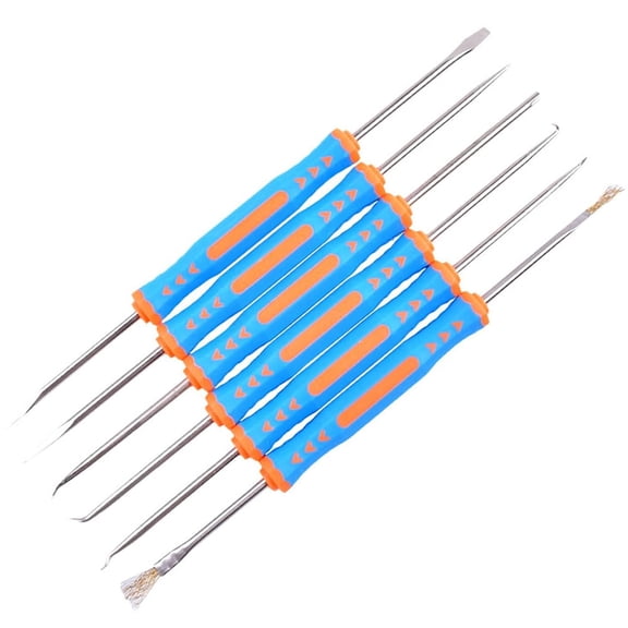 STONEGO 6Pcs/Set De-Aging Aid Kit - Fluxing Aid and PCB Cleaning Kit for Electronics Repair - Includes Heating Aid Tools for Effective Maintenance