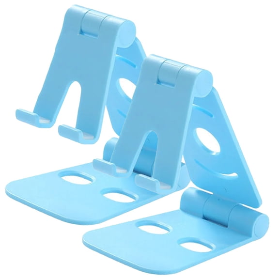 STONEGO Adjustable Double Folding Mobile Phone Holder - Universal Mini Stand for Desktop, Phone, Tablet, and Computer - Perfect for Home, Office, and Travel Use