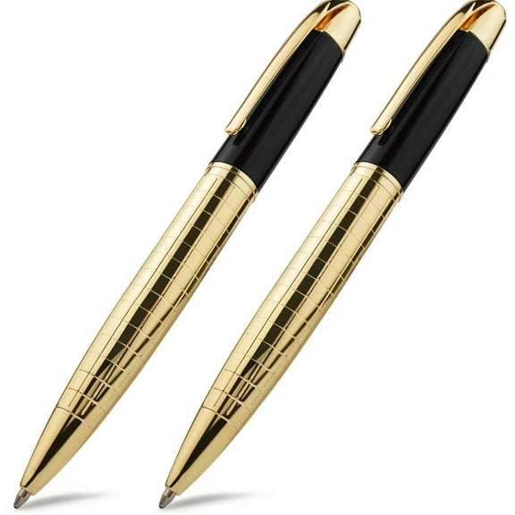 STONEGO Classic Luxury Ink Ballpoint Pen - Premium Black Ink, Medium Nib (1.0mm), Smooth Writing Metal Ballpoint Pen for Professional Signatures, Suitable for Office, Business and Executive Use