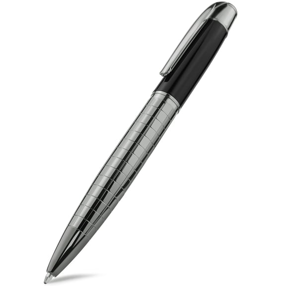 STONEGO Classic Luxury Ink Ballpoint Pen - Premium Black Ink, Medium Nib (1.0mm), Smooth Writing Metal Ballpoint Pen for Professional Signatures, Suitable for Office, Business and Executive Use