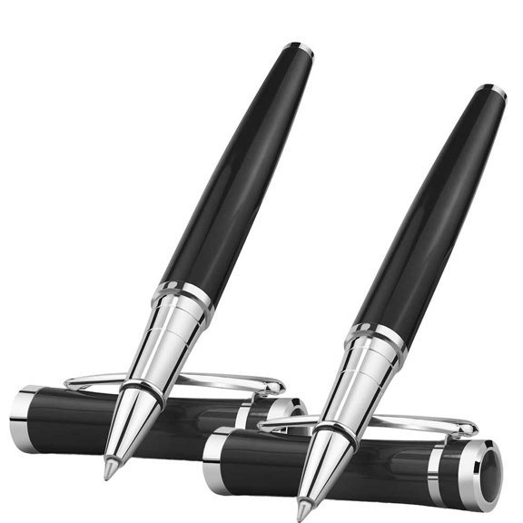 STONEGO Classic Metal Signature Pen - Retractable Rollerball Pen with Fine Point (0.5mm), Luxury Office Pen with Sleek Metal Design, Ideal for Professional Use and Signature Writing