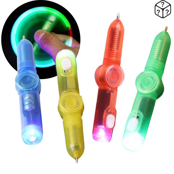 STONEGO Creative Stress Relief LED Luminous Ink Pen - Office Supplies with Fingertip Rotating Magic Feature, Decompression Toy for Stress Relief, Ideal Stationery for Work and Play