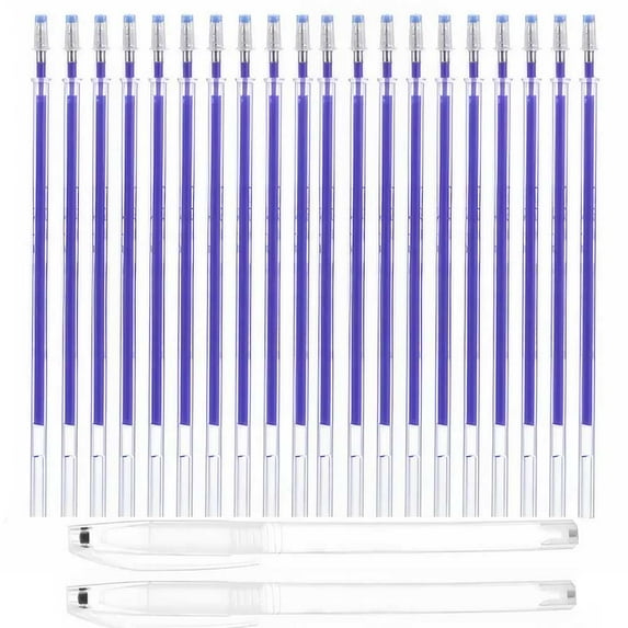 STONEGO Fabric Markers Set - 1 Pen Body with 10 Refills, Multicolor, Heat Erasable, for Sewing & Quilting