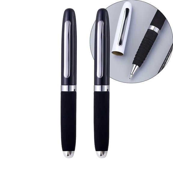 STONEGO Fashion Wallet Pen - Compact Short Metal Rollerball Pen with Pocket Clip - Ideal Travel Accessory and Gift - Mini Pen for Wallet, Pocket, or On-the-Go Writing