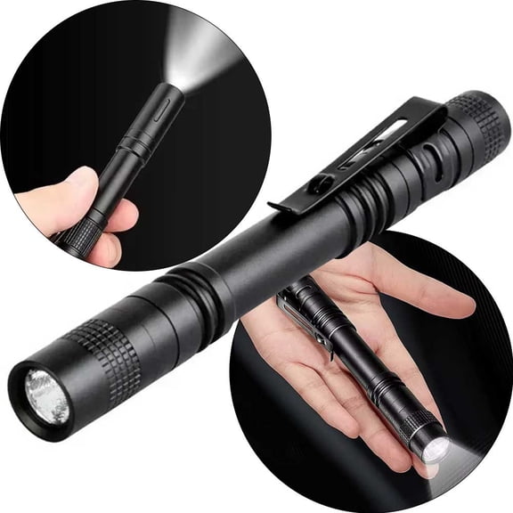 STONEGO LED Pocket Pen Light Flashlight - Mini Handheld Pen Light with Clip - Ultra-Bright and Compact, Ideal for Outdoor Camping, Hiking, Emergency Use, and Everyday Carry