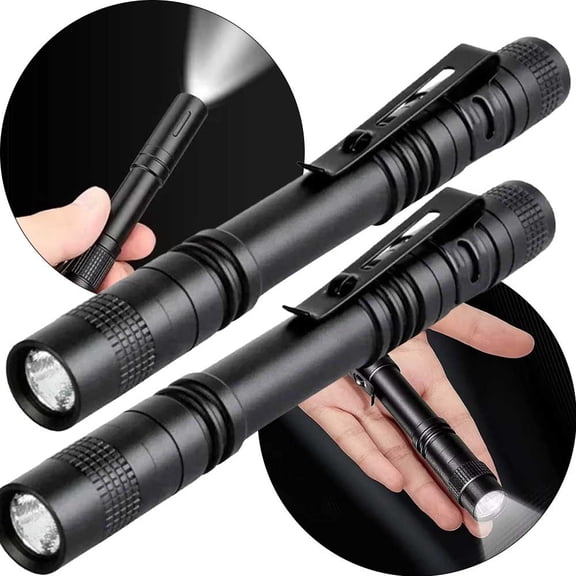 STONEGO LED Pocket Pen Light Flashlight - Mini Handheld Pen Light with Clip - Ultra-Bright and Compact, Ideal for Outdoor Camping, Hiking, Emergency Use, and Everyday Carry