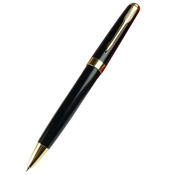 STONEGO Metal Ballpoint Pen - Black Ink Medium Point 1.0mm, Smooth Writing Retractable Ballpoint Pen, Perfect for Business Signatures and Professional Use