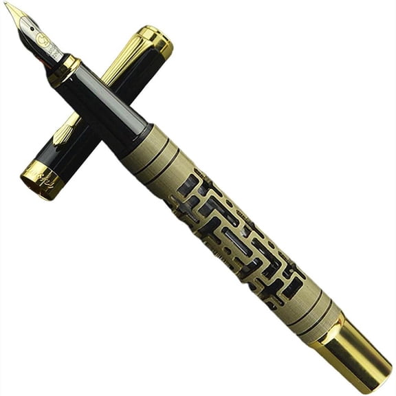STONEGO Metal Deluxe Fountain Pen - Premium Writing Instrument for Business Professionals, Suitable for Signature, Calligraphy and Daily Writing, Fashion Design, Great for Office and Stationery