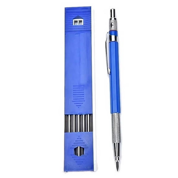 STONEGO Metal Mechanical Pencils Set - 2.0mm 2B Lead Holder Drafting and Drawing Pencil with 12 Refill Leads, Precision Writing Tool for Artists and Professionals
