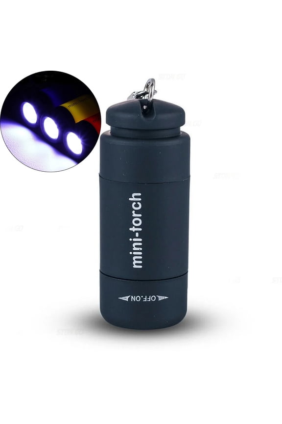 Mini Keychain Flashlight - USB Rechargeable LED Keychain Light, Compact Waterproof Flashlight for Keys, Pocket, and Emergency Use, Durable Design with Long Battery Life