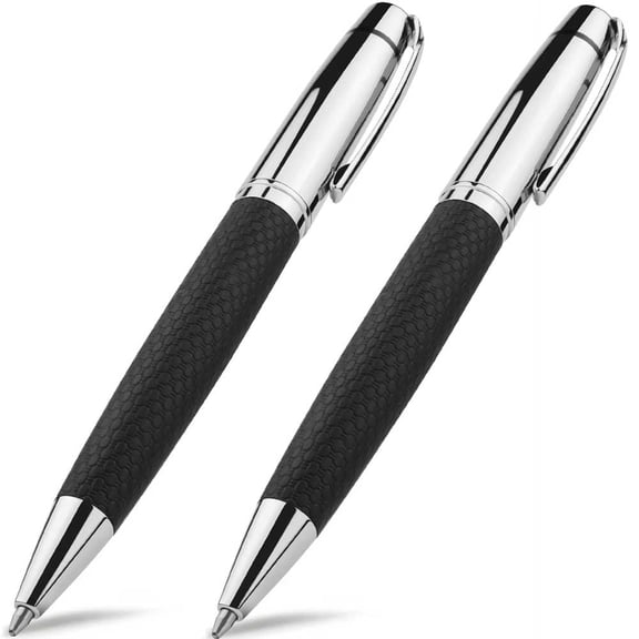 STONEGO PU Leather Ballpoint Pen - Anti-slip Retractable Rollerball Pen with Smooth Writing Experience, Elegant Design for Executive Signatures, Professional Office Use, and Luxurious Gifting