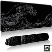 Large Gaming Mouse Pad - STOPERT XXL Extended Waterproof Desk Mat, 31.5"x11.8" Computer Keyboard Mouse Pad with Stitched