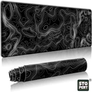 Large Gaming Mouse Pad - STOPERT XXL Extended Waterproof Desk Mat, 31.5"x11.8" Computer Keyboard Mouse Pad with Stitched Edges & Non-Slip Rubber Base, 3mm Thick for Gamer Office & Home (PC Laptop)