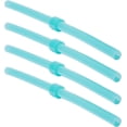 thumbnail image 1 of Silipint Reusable Stopper Straw – Flexible, Durable & BPA-Free Silicone Straw for All Ages – Comfortable, Dishwasher Safe, Eco-Friendly & Fun Sustainable Drinking Straw, Aqua - Pack of 4, 1 of 1