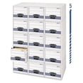 thumbnail image 1 of STOR/DRAWER STEEL PLUS Files, Letter Size, 12-1/2x10-3/8x23-1/4, White, 6/Carton (FEL00311) Category: Filing Boxes, 1 of 2