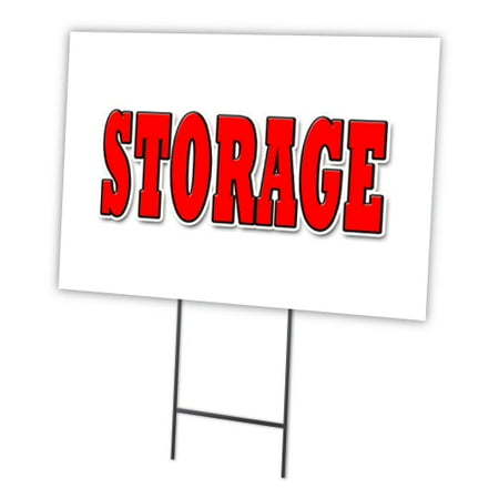 STORAGE 12"x16" Yard Sign & Stake | Advertise Your Business | Stake Included Image On Front Only | Made in The USA
